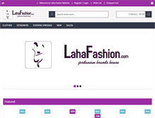 Tablet Screenshot of lahafashion.com